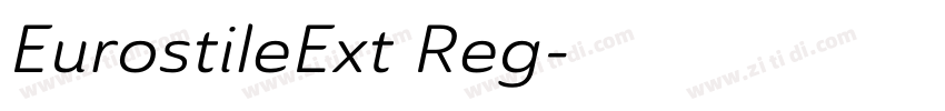 EurostileExt Reg字体转换